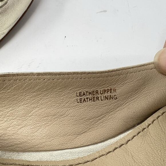 Vera Wang LAVENDER SILVER REAL LEATHER EMBELLISHMENT FLAT ROUND TOE BALLET 6.5 - Picture 11 of 12